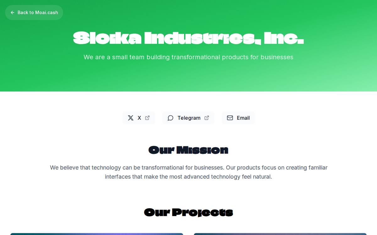 Sloika website preview