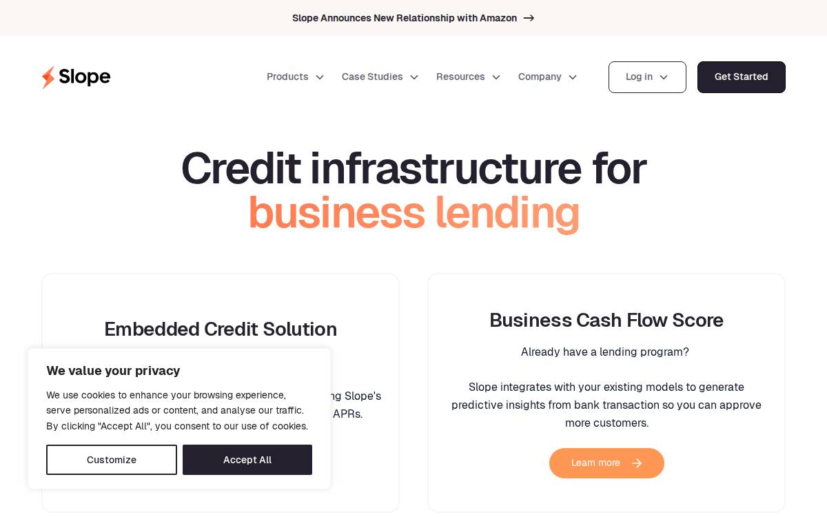 Slope website preview