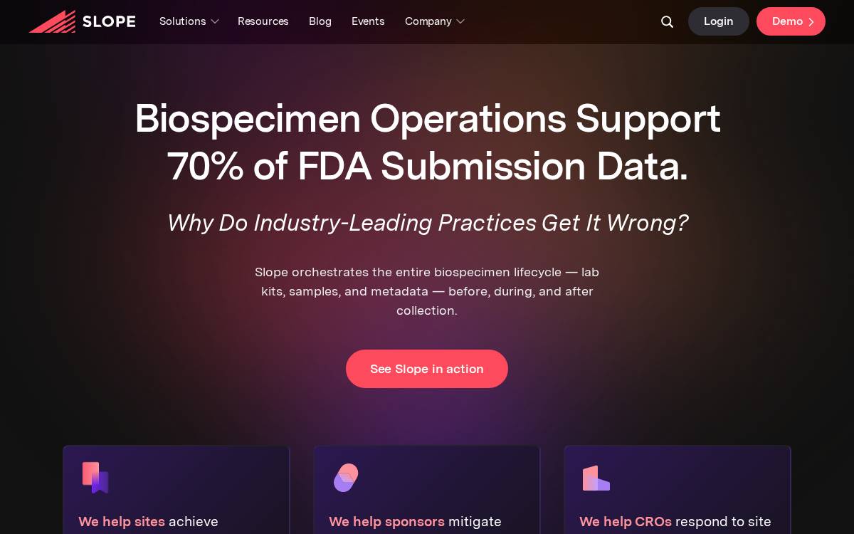 Slope website preview