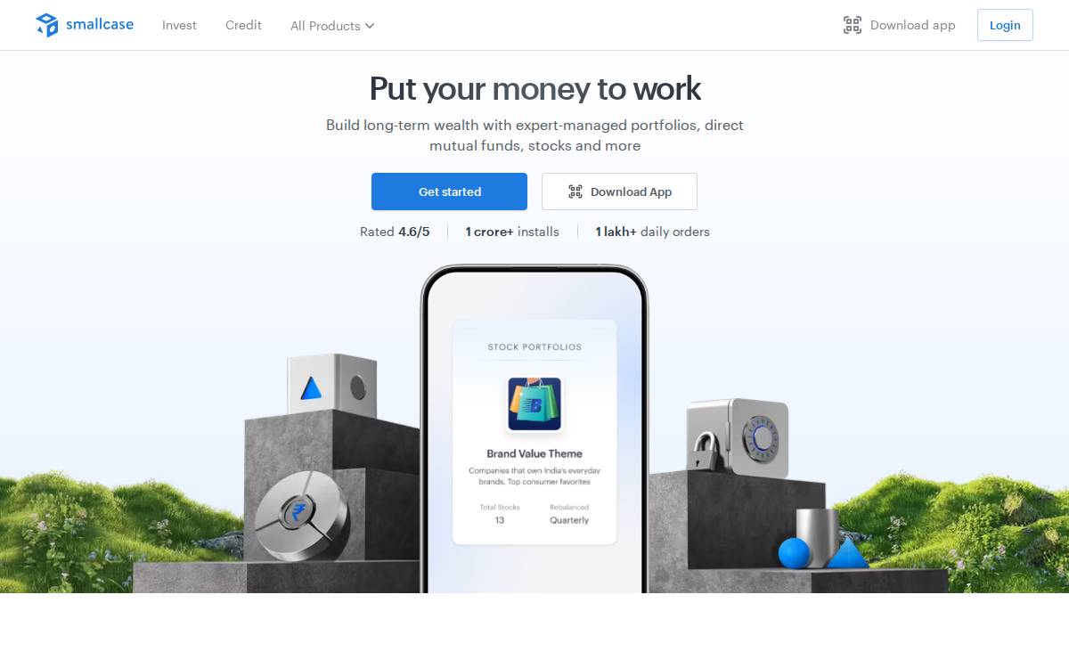 Smallcase website preview