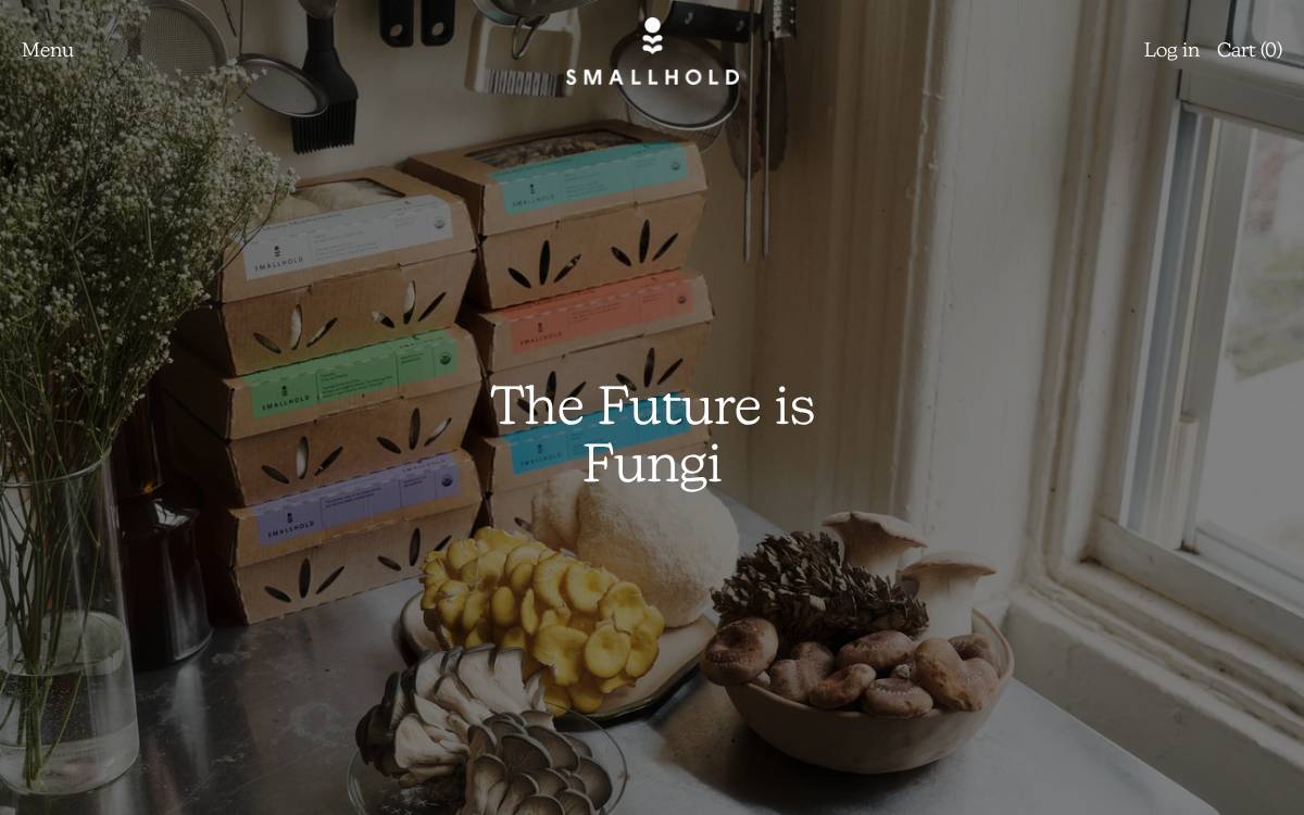 Smallhold website preview