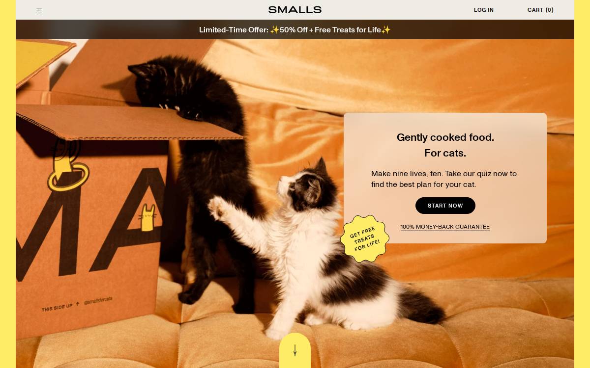 Smalls website preview