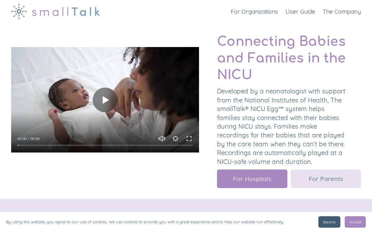 smallTalk website preview