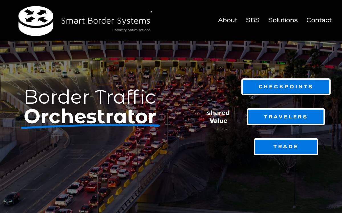 Smart Border Systems website preview