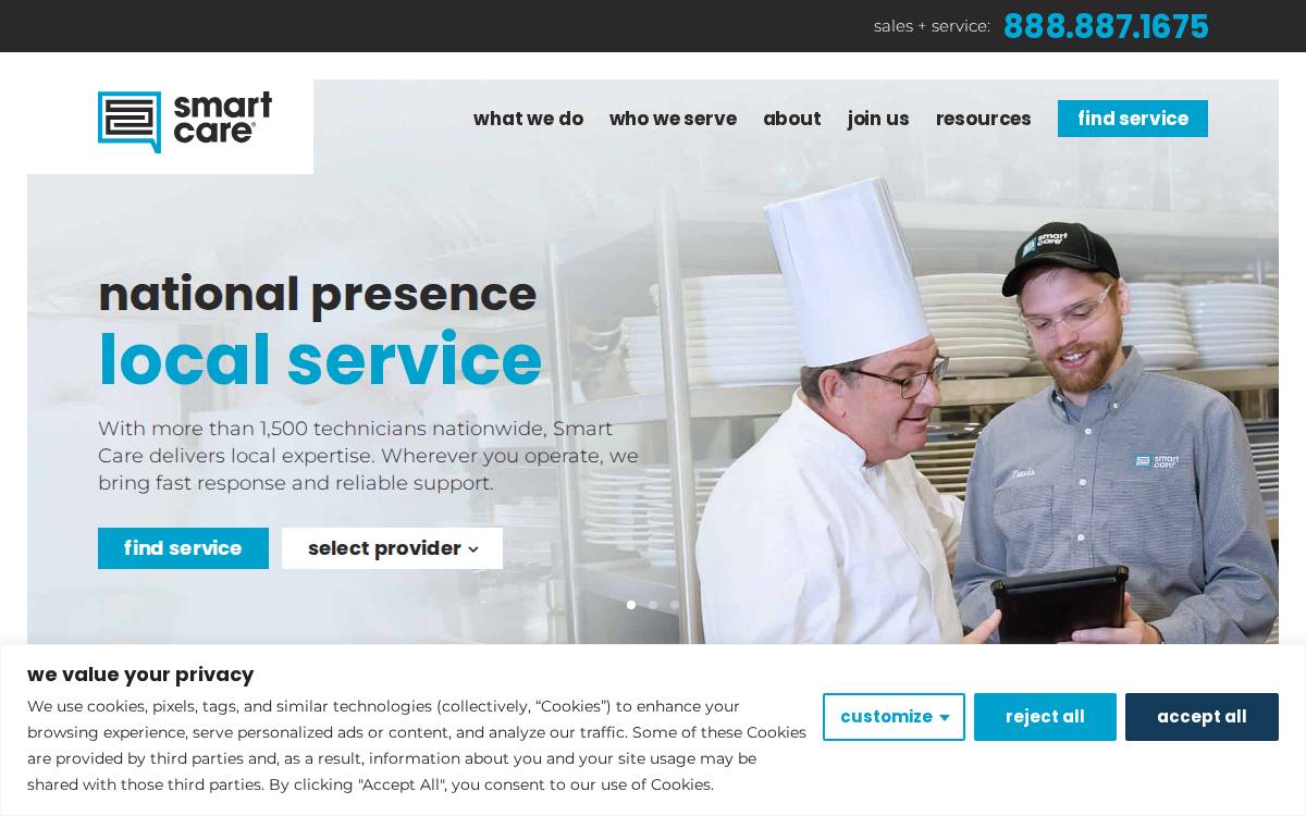 Smart Care website preview