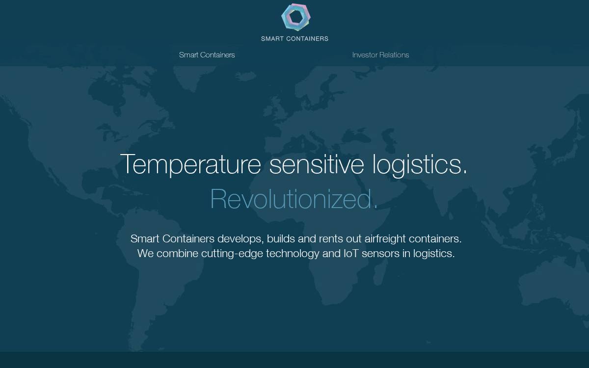 Smart Containers website preview