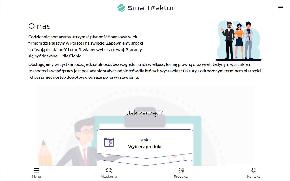 Smart Faktor website preview
