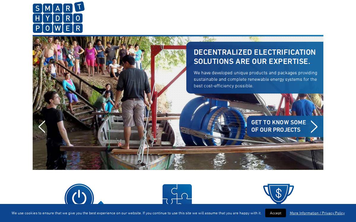 Smart Hydro Power website preview