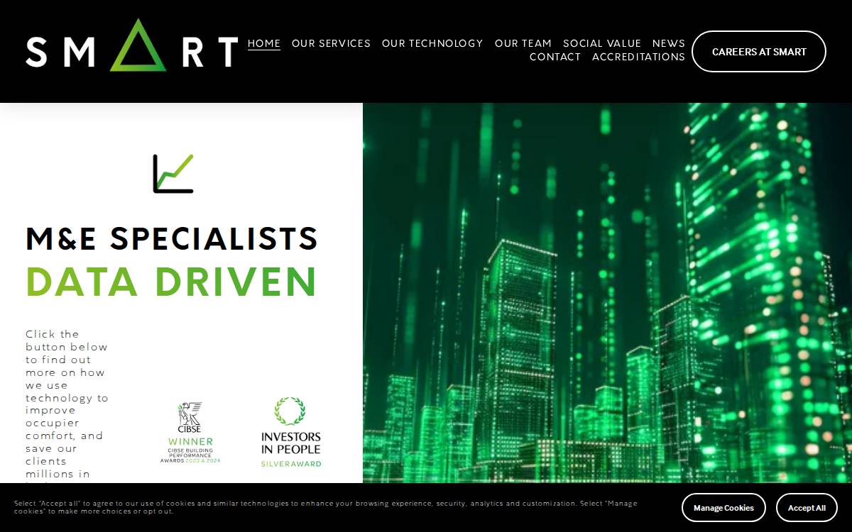 Smart Managed Solutions website preview
