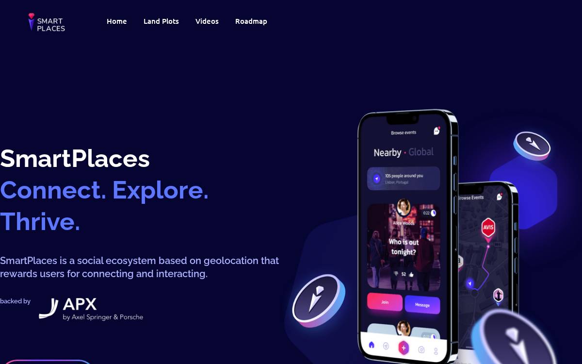 Smart Places website preview
