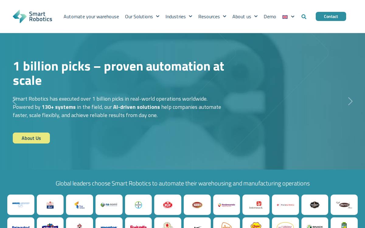 Smart Robotics website preview