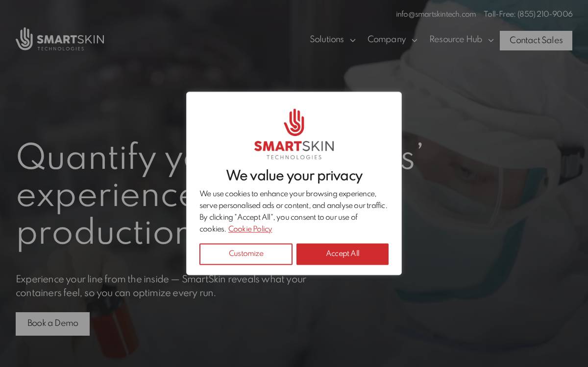 Smart Skin website preview