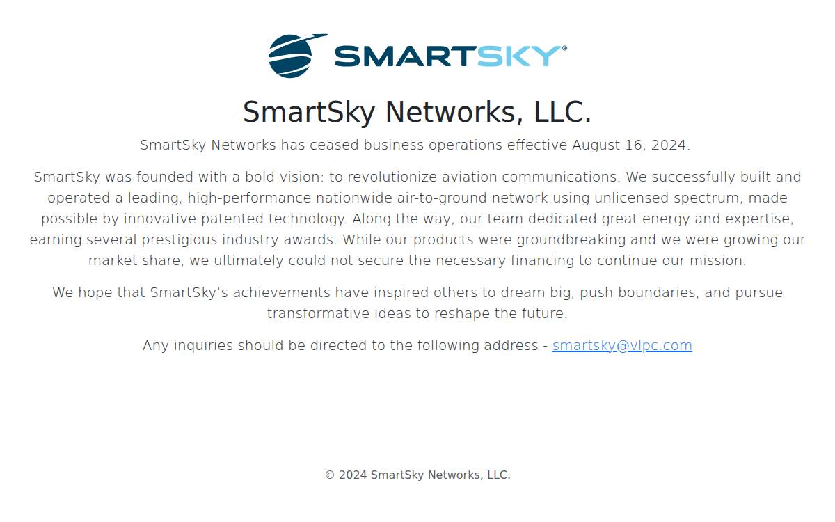 Smart Sky website preview
