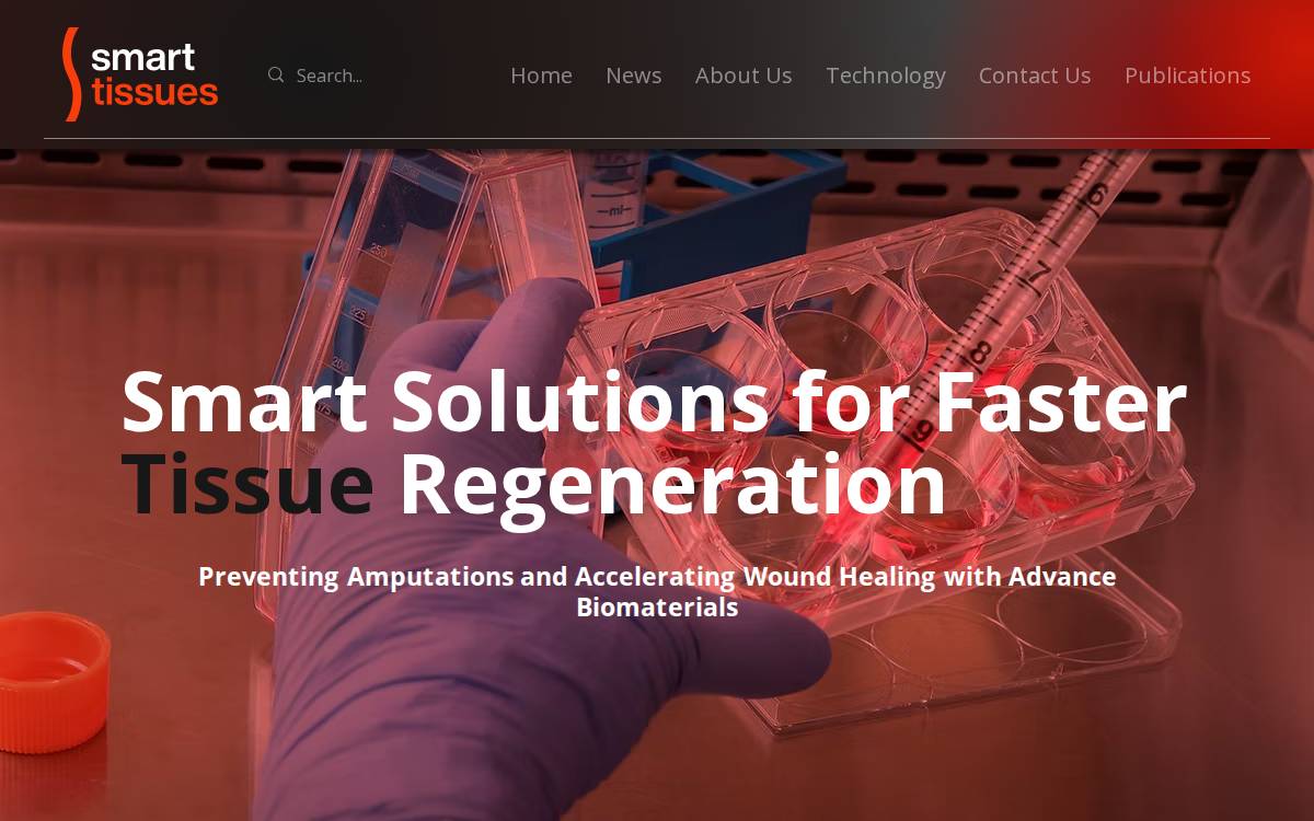 Smart Tissues website preview
