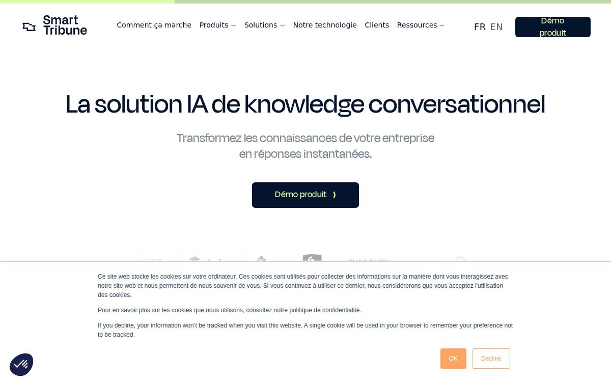 Smart Tribune (ouvre un nouvel onglet) website preview