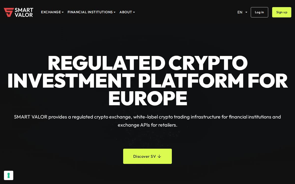 Smart Valor website preview