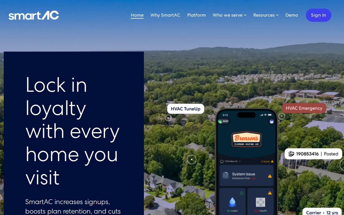Smartac website preview