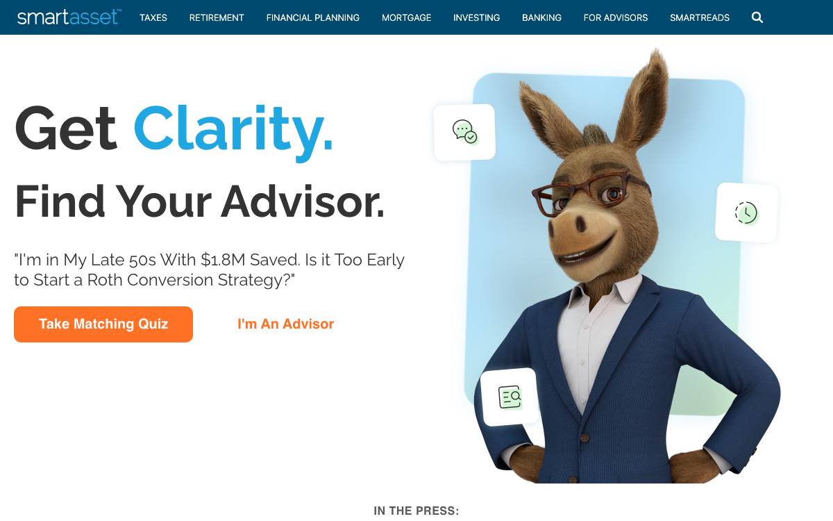 SmartAsset website preview