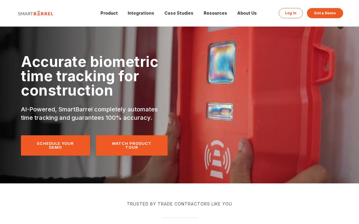 Smart Barrel website preview