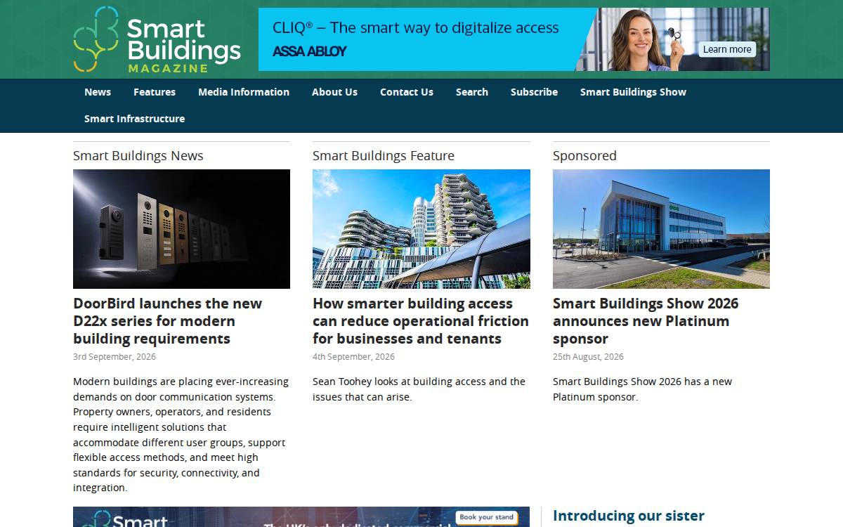 Smartbuildingsmagazine website preview