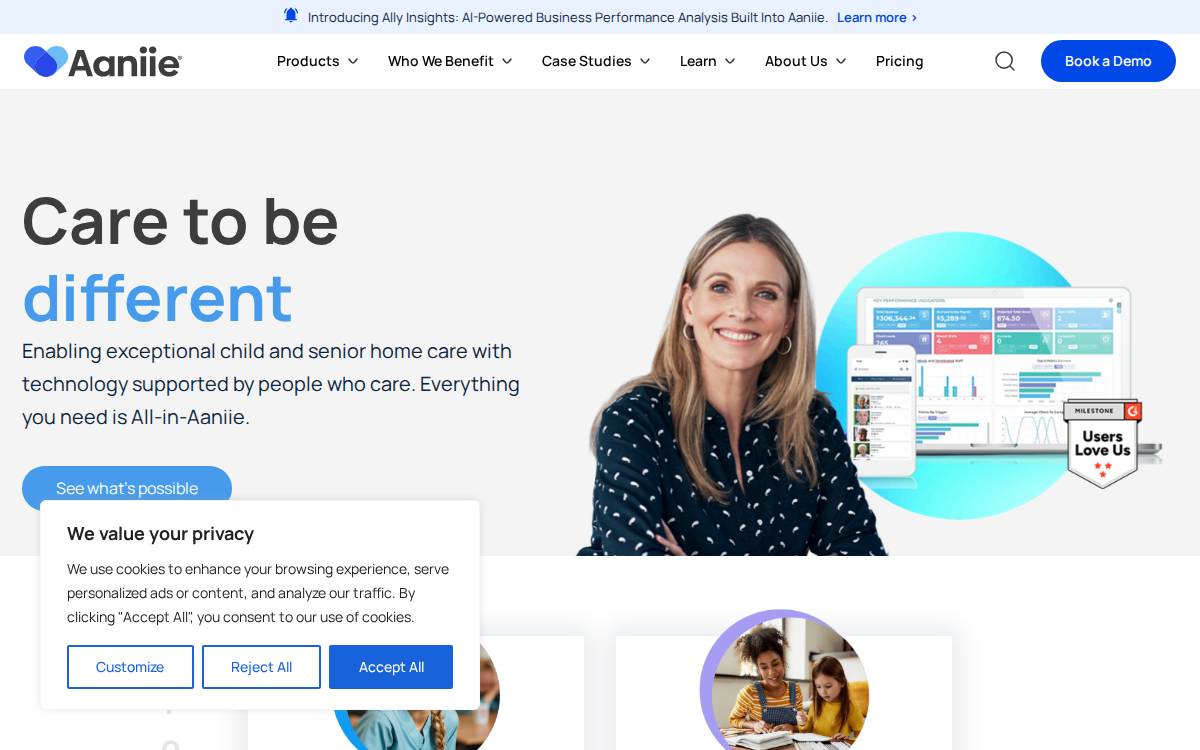 Smartcare Software website preview