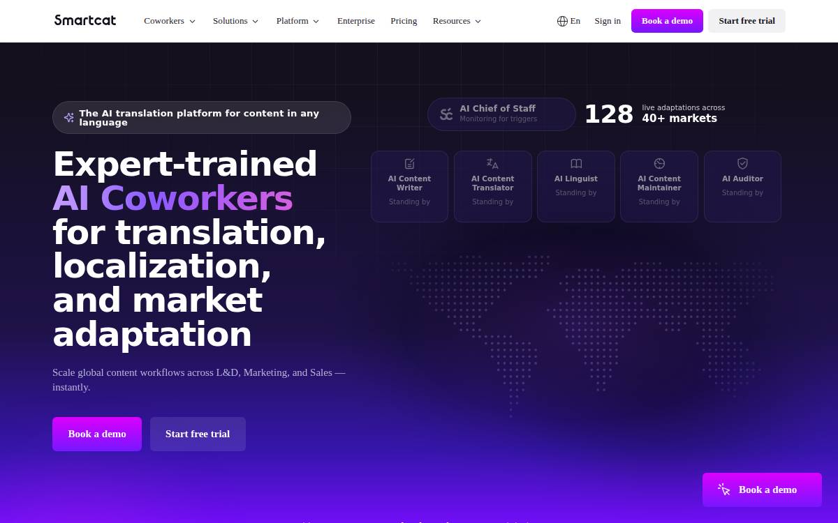 Smartcat website preview