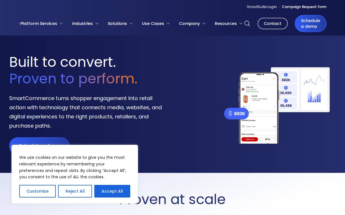SmartCommerce website preview