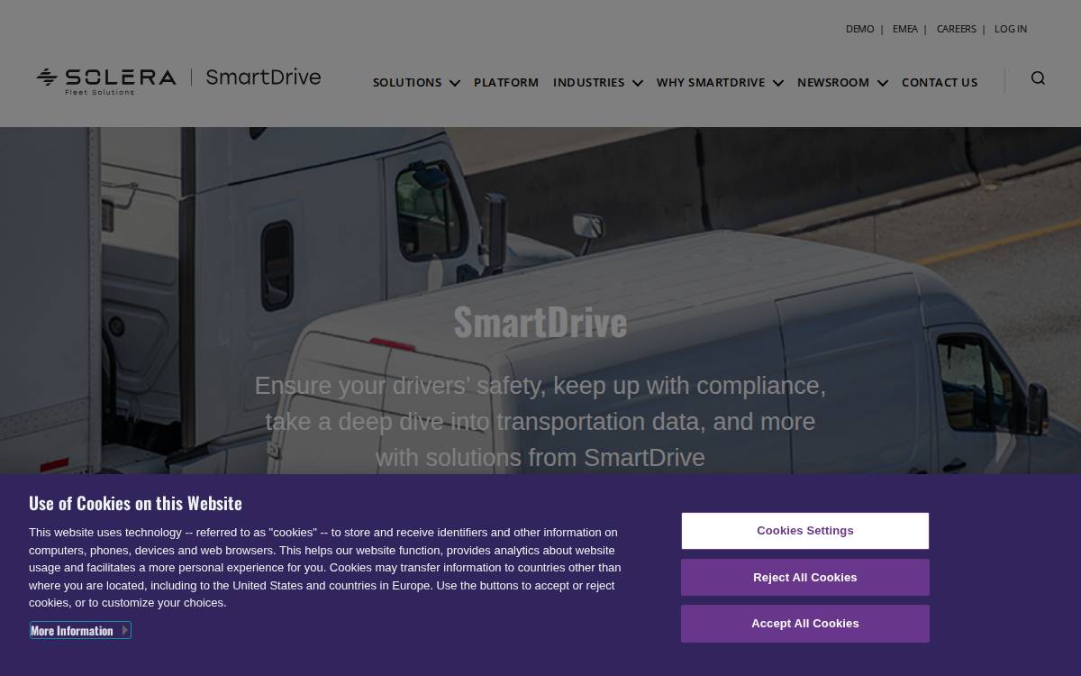 SmartDrive Systems, Inc. website preview