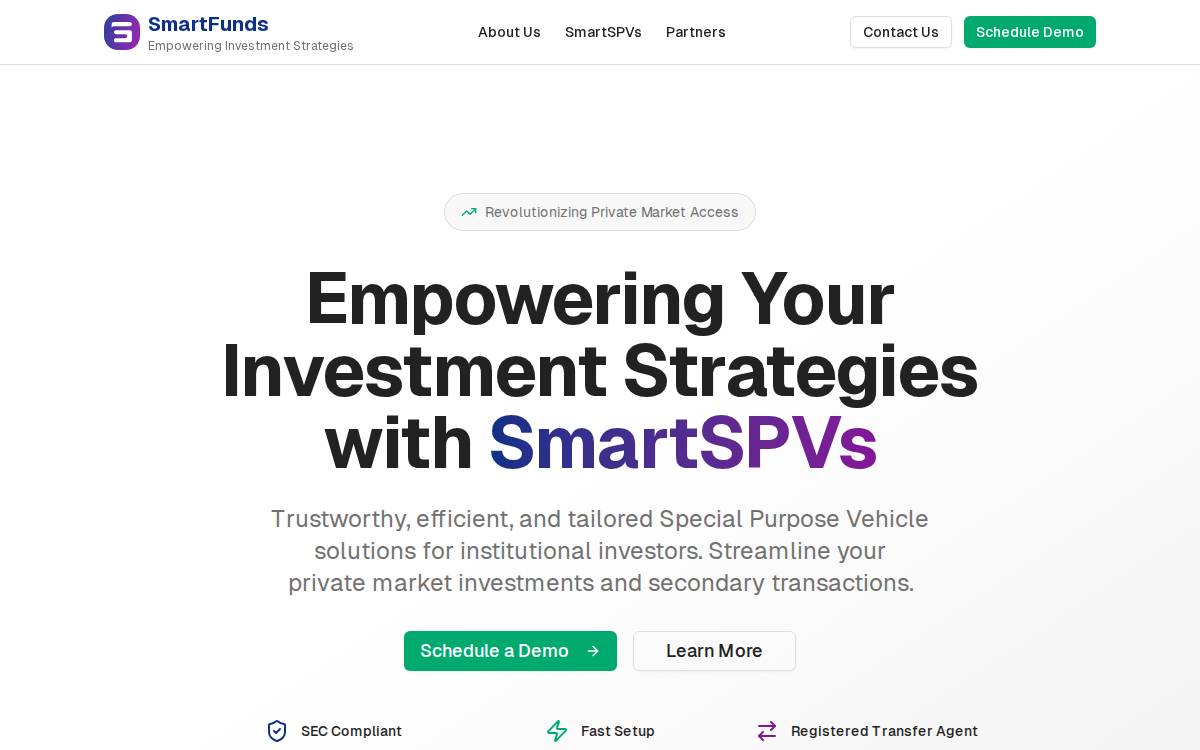 Smartfunds website preview