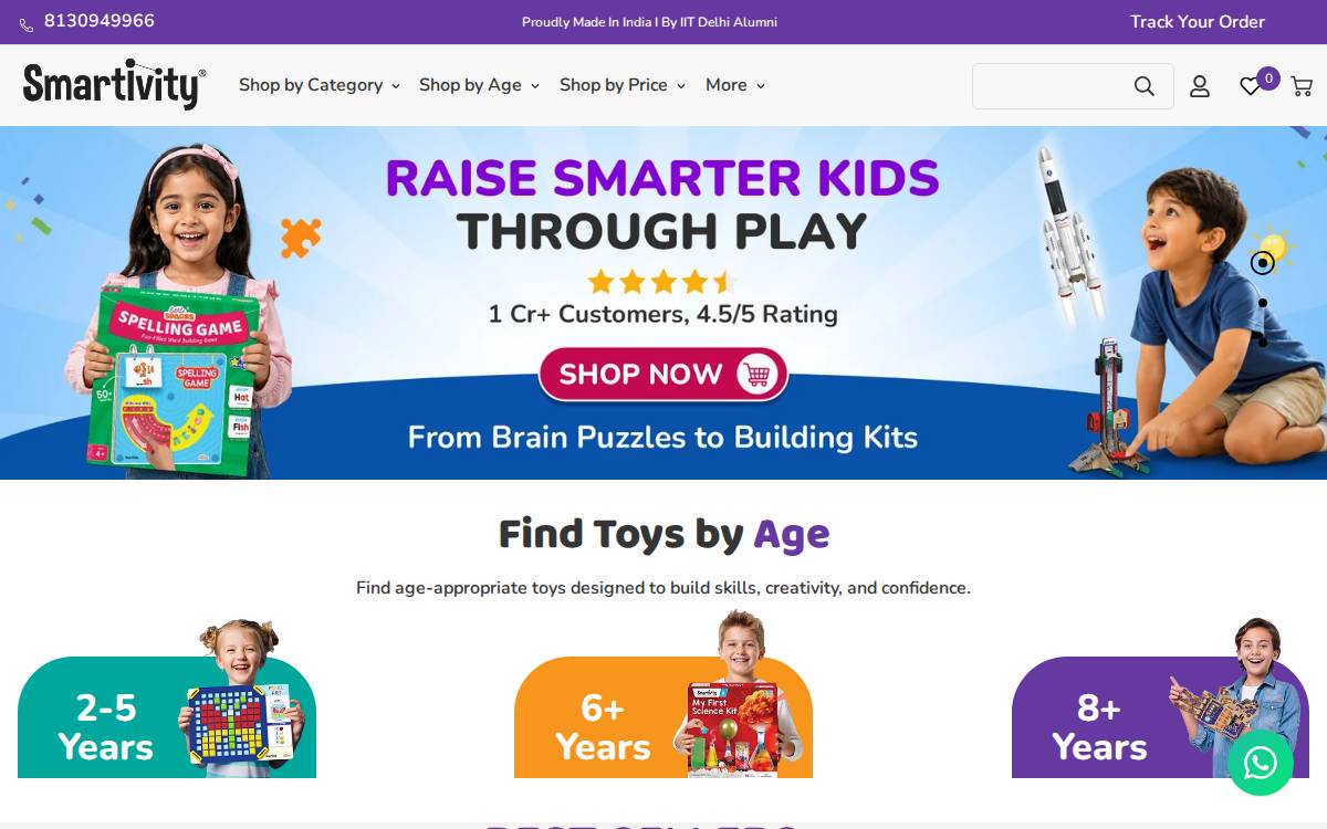 Smartivity website preview