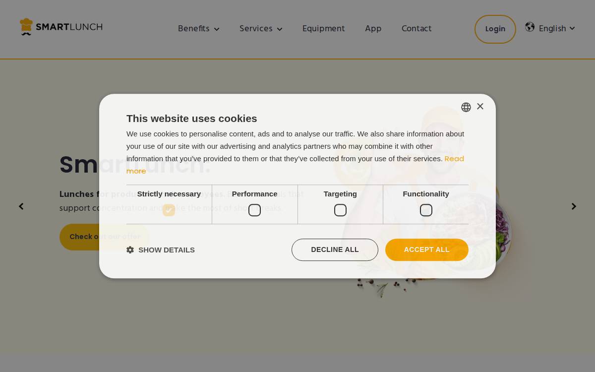 Smartlunch website preview