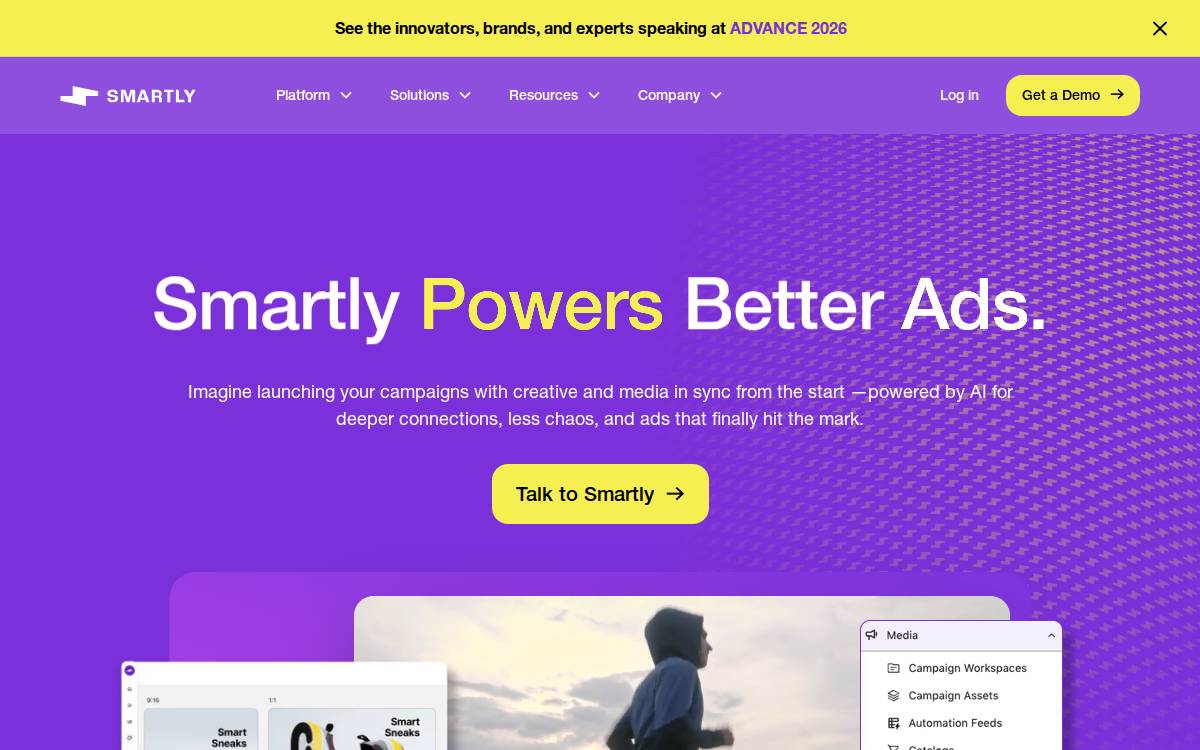 Smartly website preview