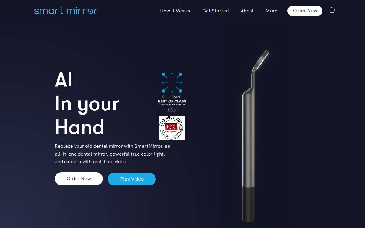 SmartMirror Dental Transforming the Dental Experience website preview