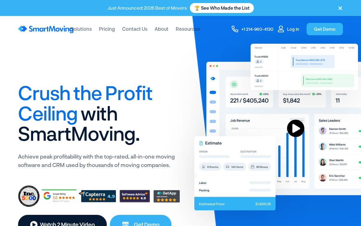 Smartmoving website preview