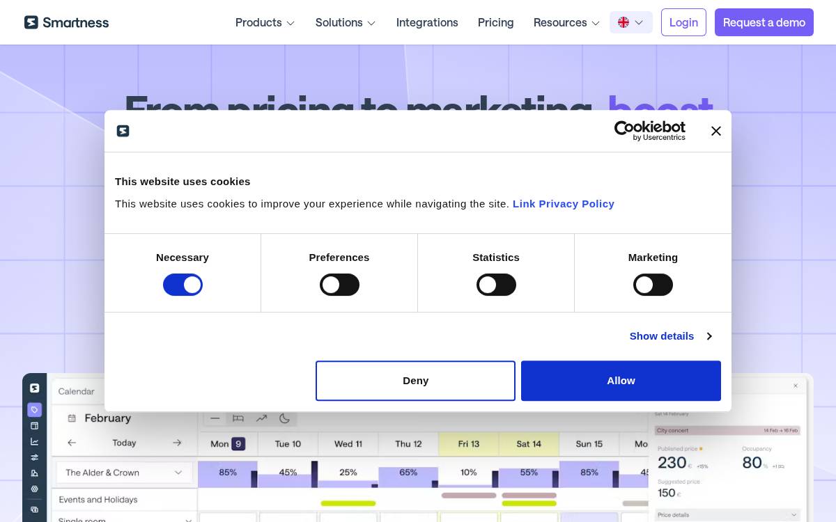 Smartness website preview