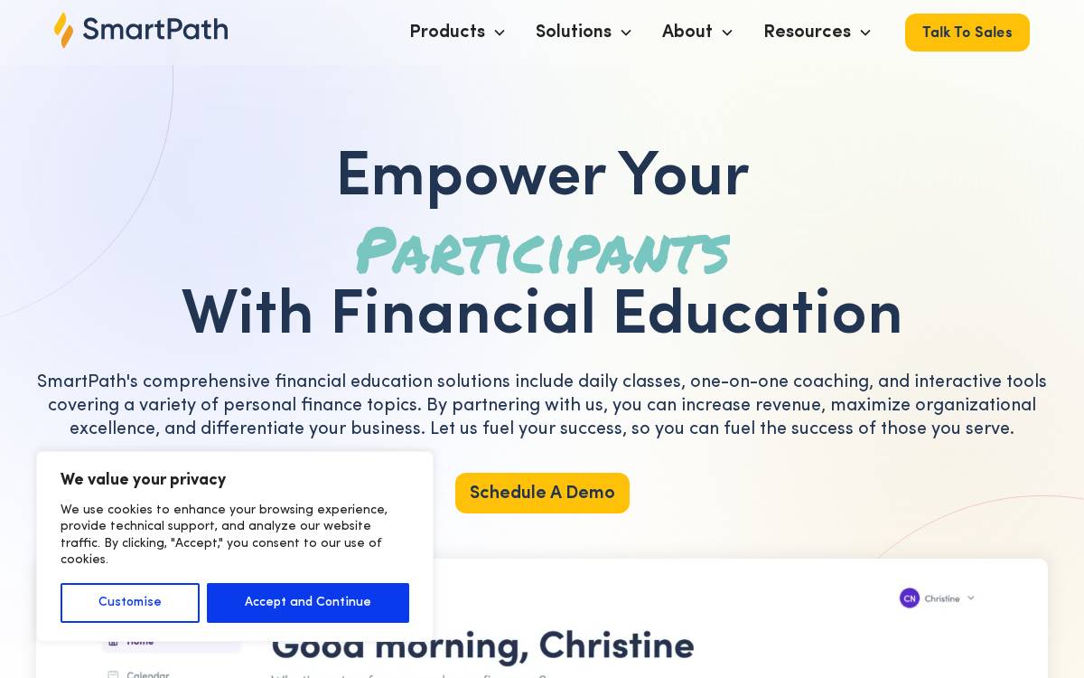 SmartPath website preview