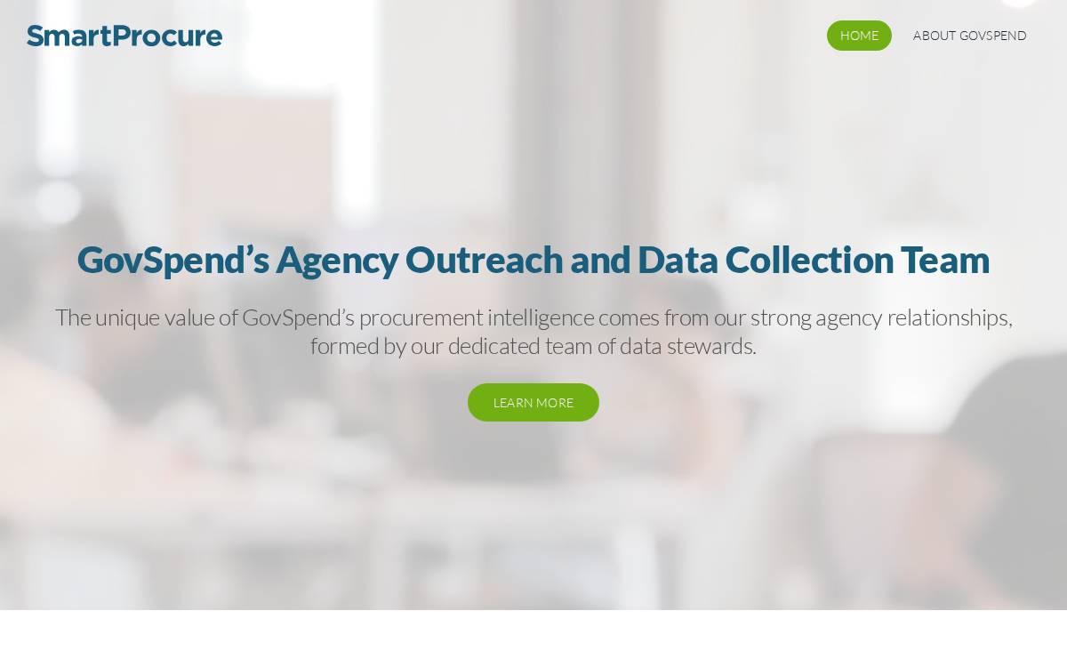 SmartProcure website preview