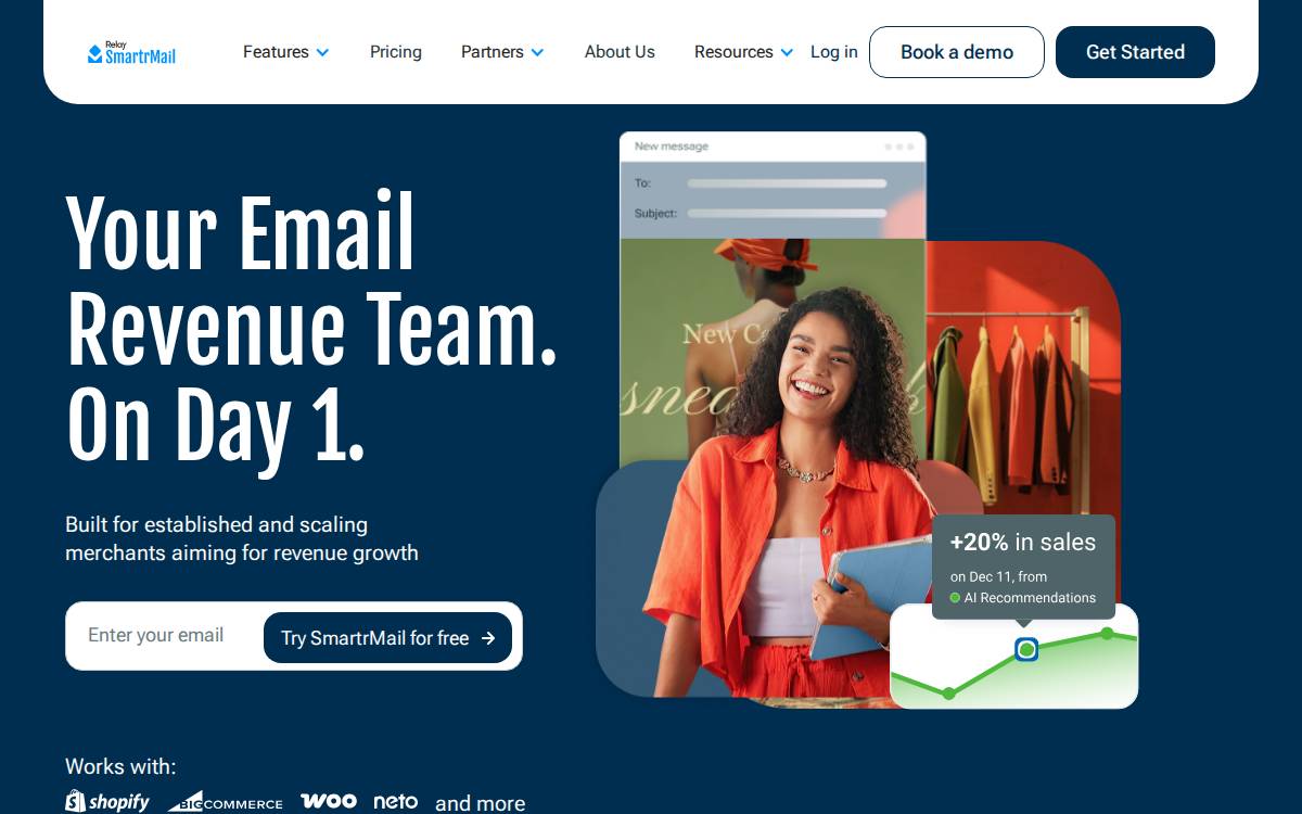 Smartrmail website preview