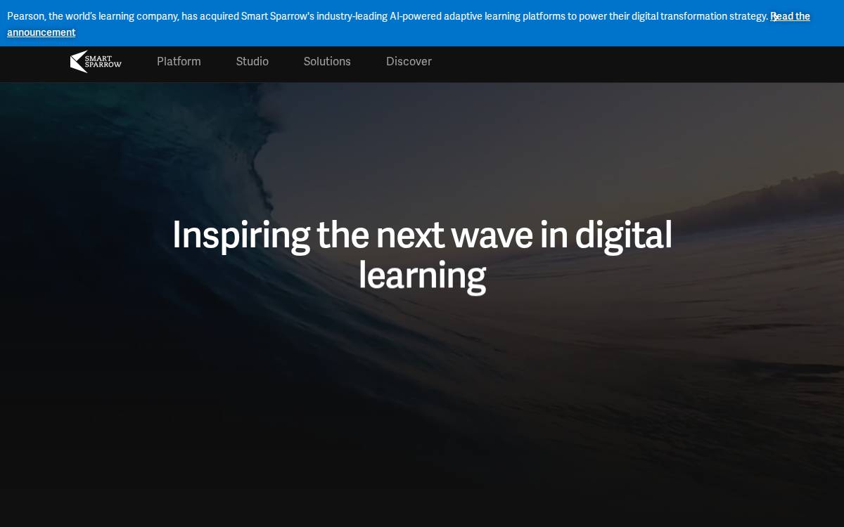 Smart Sparrow website preview