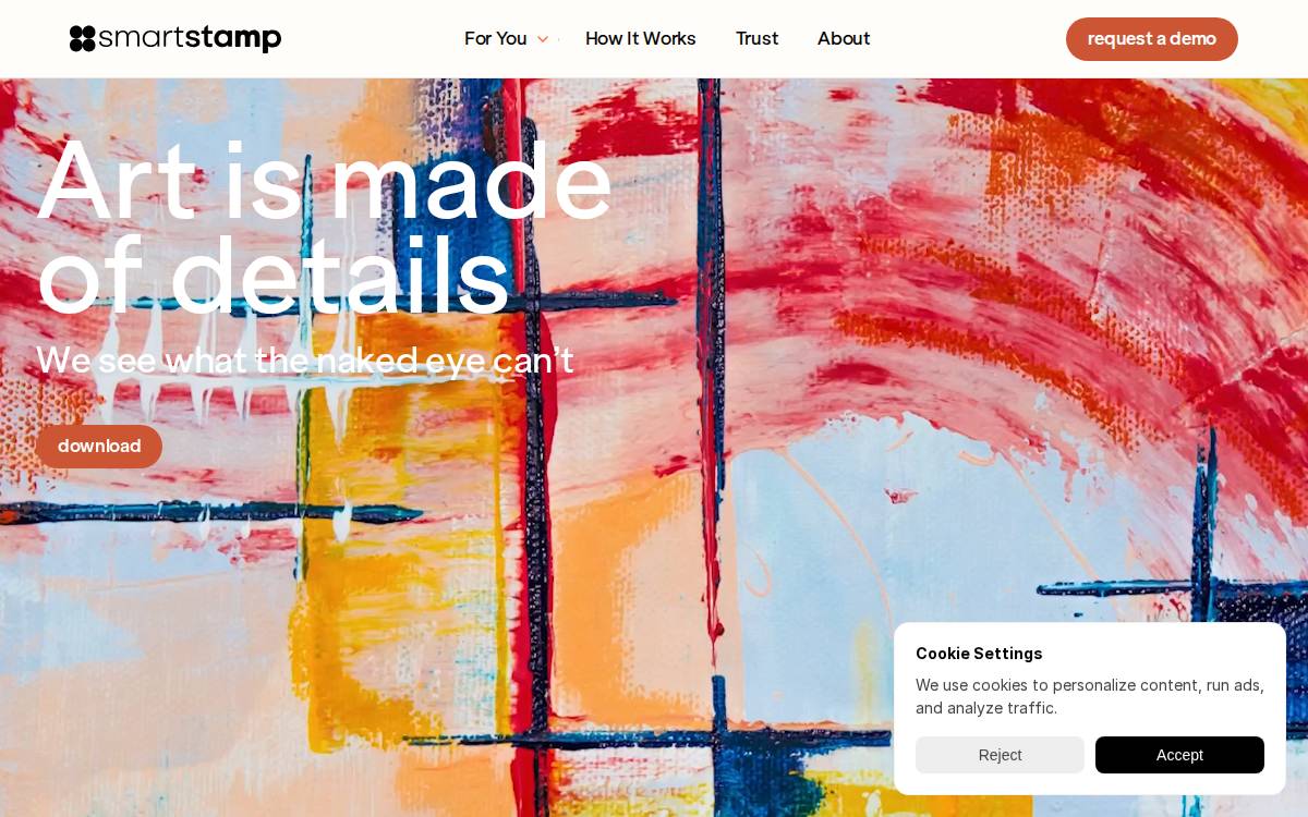 Smartstamp website preview