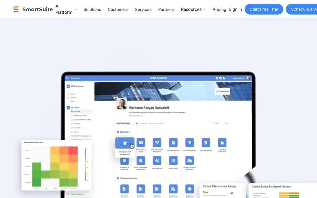 SmartSuite website preview