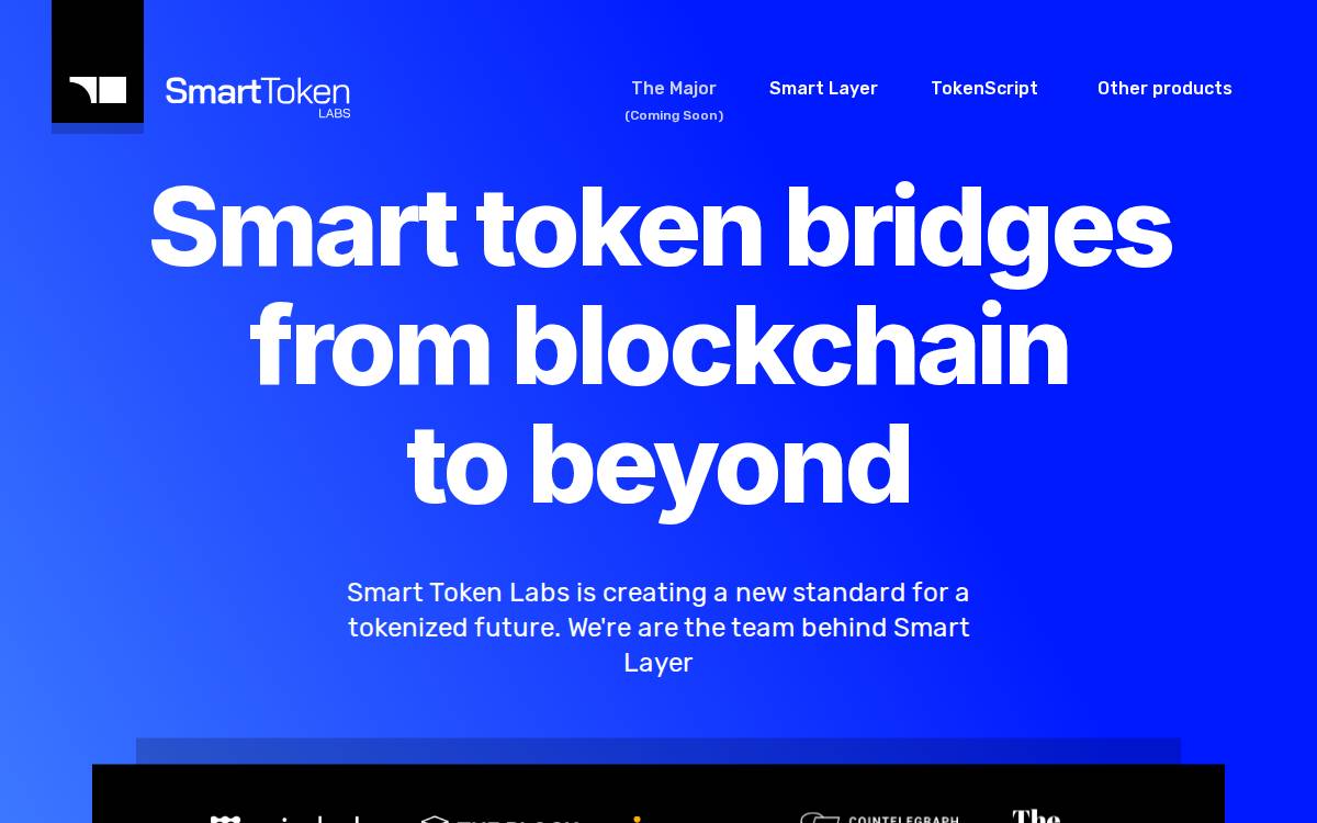 Smart Token Labs website preview