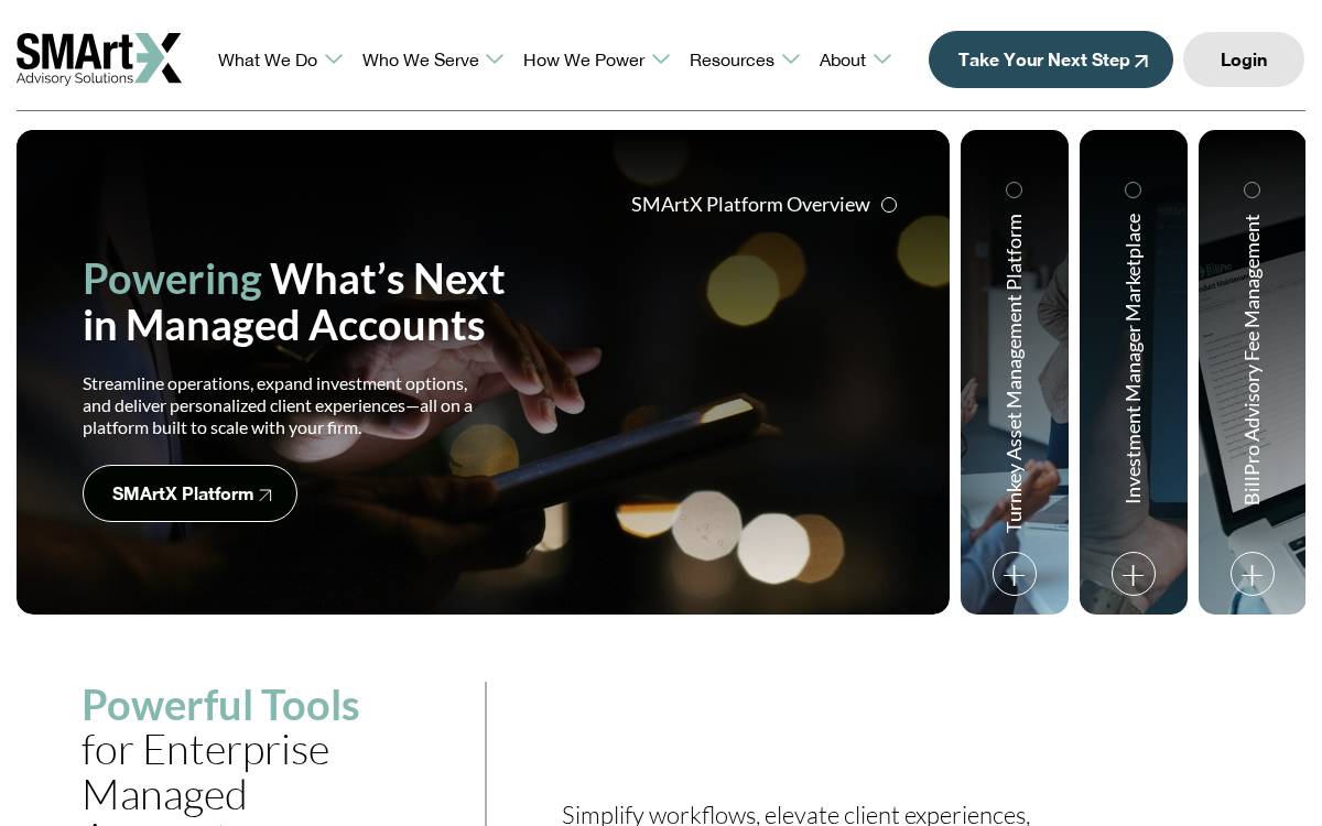 SMArtX Advisory Solutions website preview