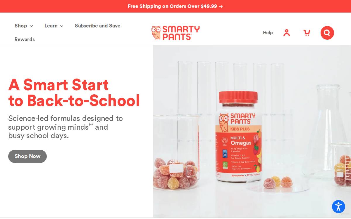 SmartyPants website preview