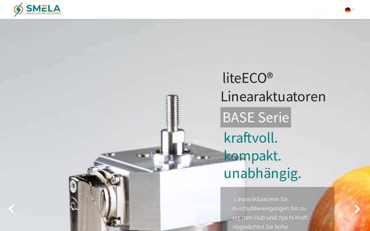 Smela GmbH website preview