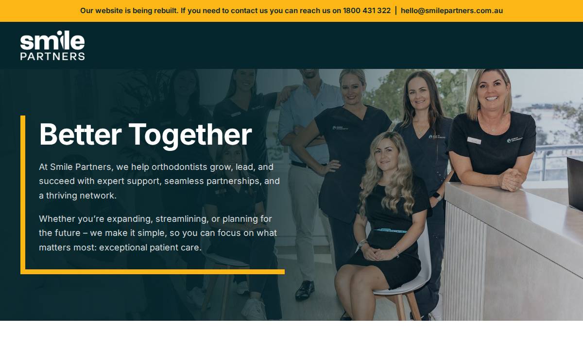 Smile Partners website preview