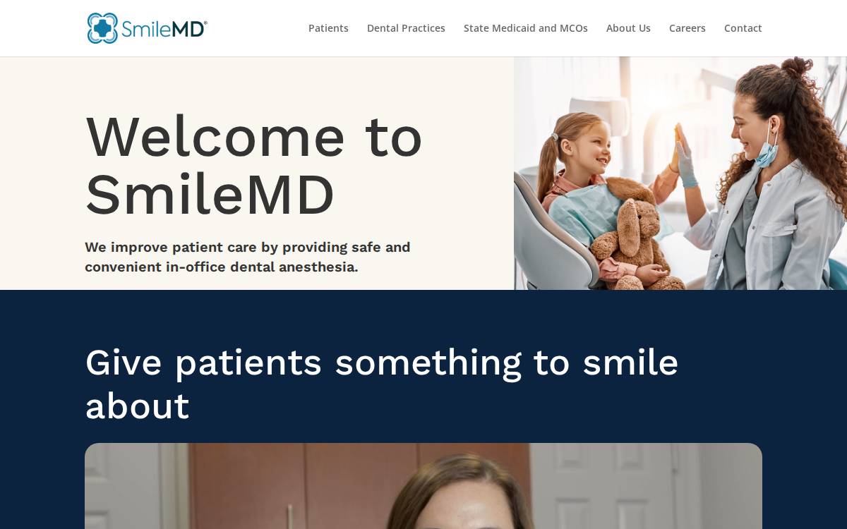 Smilemd website preview