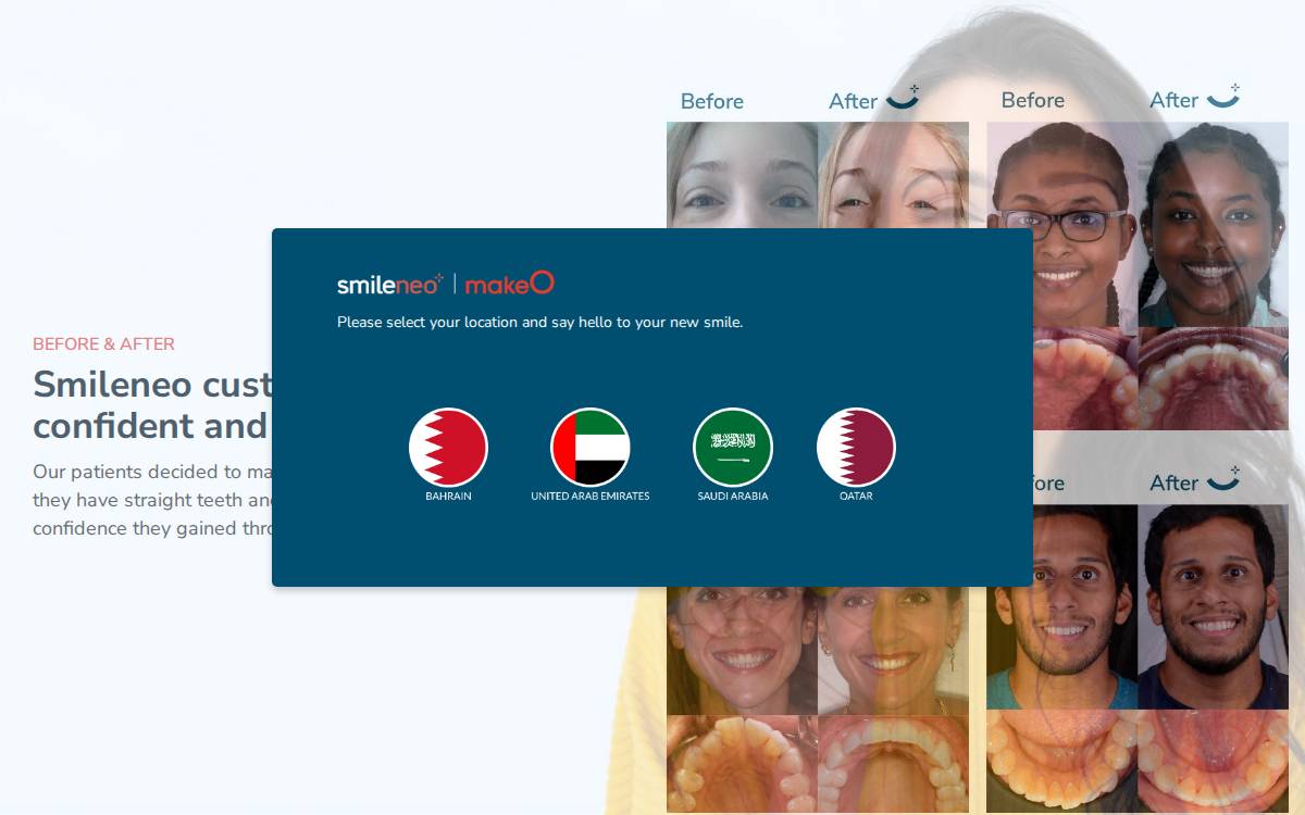 Smileneo website preview