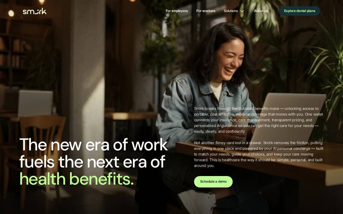 Smirkhealth website preview