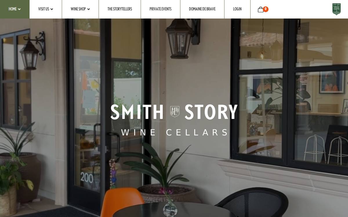 Smith Story Wine Cellars website preview
